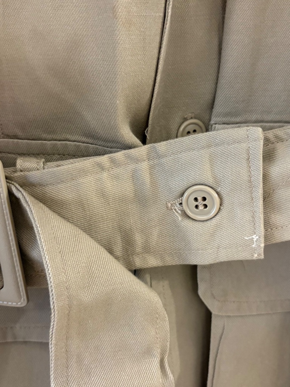Vintage 1950s USAF US Air Force Khaki Safari Field Jacket - Picture 10 of 11